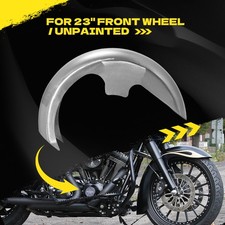 23" Wheel Wrap Front Fender Mud Guards For Harley Touring Baggers Softail 96-22