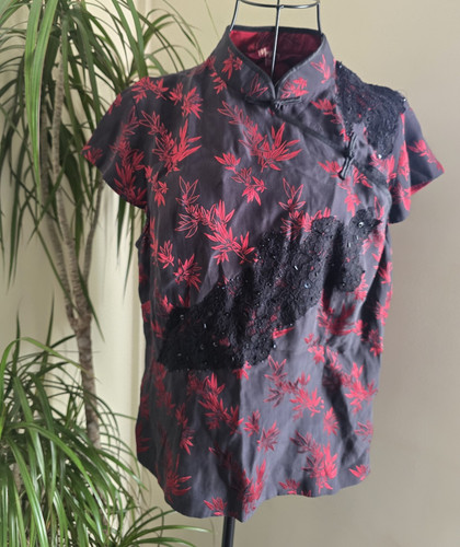 Vintage monsoon black red - , black/red