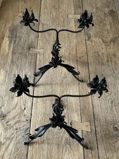 Pair wrought iron gothic - of,