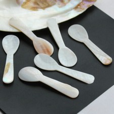 Caviar Spoons Mother Of Pearl Spoon Natural Conch Shell Scoop Mini 7.2cm Acc UK