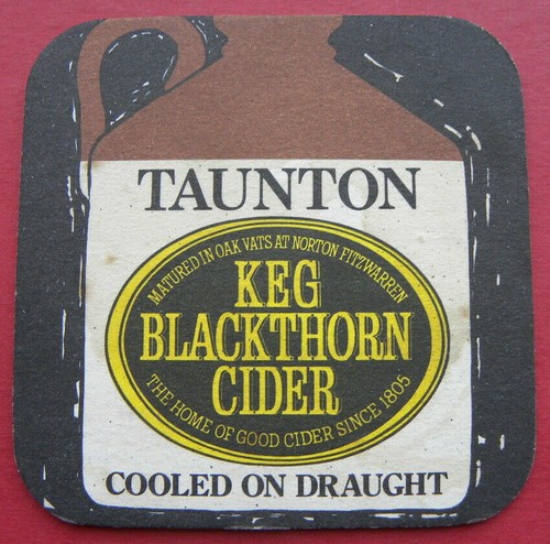 Taunton cider beer mat - taunton,