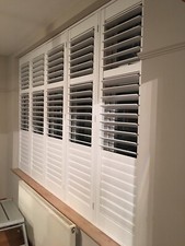 Wooden Plantation Shutter Blinds, Made to Measure - See Full Description
