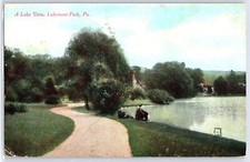 A Lake Vista, Lakemont Park, Pennsylvania (1909) - Antique Postcard