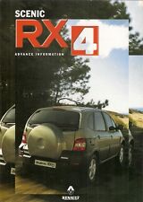 Renault Scenic RX4 2000 UK Market Preview Foldout Sales Brochure 