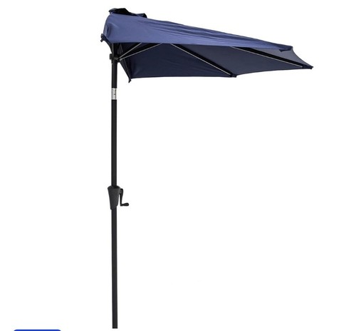 75m half garden parasol - 2.75m, wall