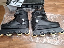 No Fear Black Aggressive Inline Skates UK 6 Roller Blades