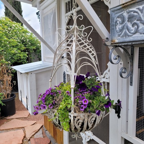 Metal wrought iron hanging - iron,