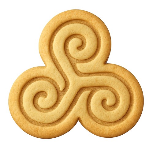 Celtic triskelion cookie - triskelion,