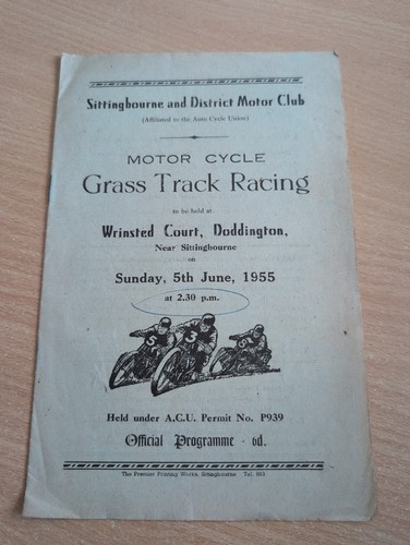 Motor cycle grass track racing - motor,