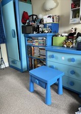 IKEA Original Mammut 3 Piece Children’s Bedroom Furniture Collection Blue