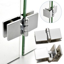 0/90/180° Zinc Alloy/Copper Shower Screen Glass Hinge Frameless Door Enclosure.
