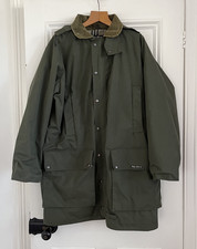 Peter Storm Vintage Dark Green Waterproof Jacket - Lined - Hooded - Pockets - L