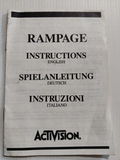 Rampage Activision Atari 2600 Game Manual Instructions