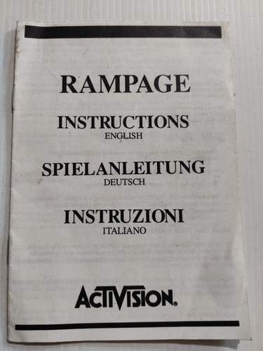Rampage activision atari - rampage,