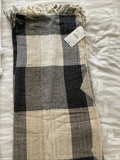 Zara Wool & Cotton Check Scarf