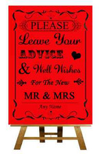 Red Guest Book Wish Tree