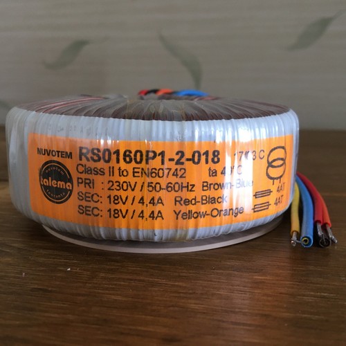 Toroidal transformer 2x18v - toroidal,