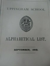 NAMED SCHOOL LIST UPINGHAM