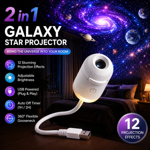 Galaxy star projector - 1,
