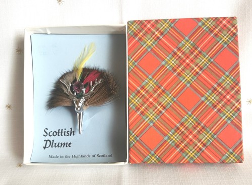 Vintage scottish plume - plume, stags