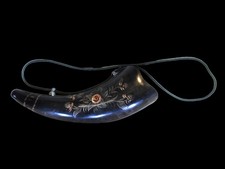 Asian Carved Buffalo Horn With