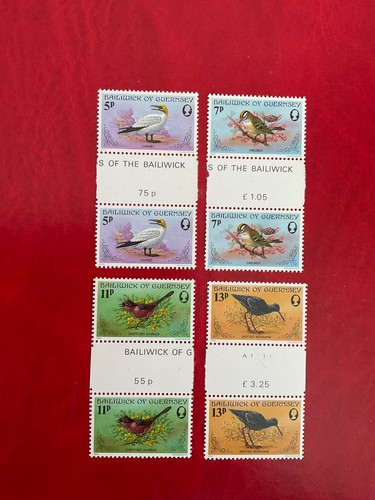 Stamps guernsey birds - qe, ii