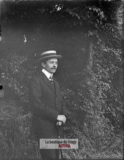 Man, Character, Walk, Glass Plate, Vintage Photo, Negative 9X12 CM