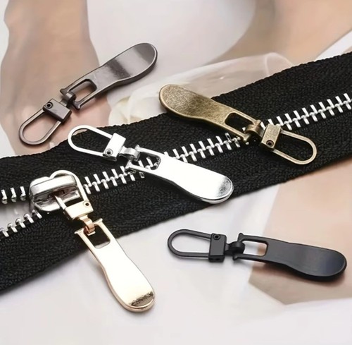 Metal zip slide puller clip - metal,
