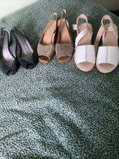3 Pairs Of Sling back Shoes