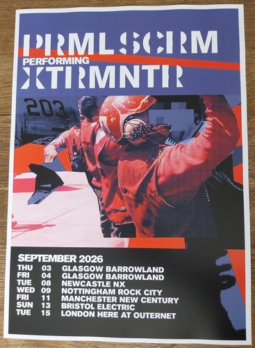 Primal scream concert poster - primal,