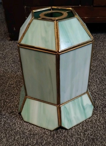 Vintage green slag - green, glass