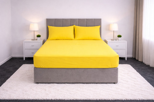 Fitted sheets polycotton plain - sheets,