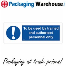 MA817 TO BE USED BY TRAINED AND AUTHORISED PERSONNEL SIGN MACHINERY EQUIPMENT