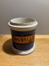 Striking Victorian Blue Small Apothecary Unlidded Jar