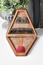 Antique Morris & Yeomans Wooden Needle Case Empty Display Collectable (J)