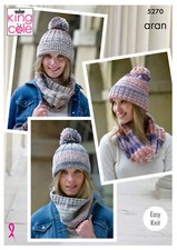 Easy Knit Womens Snoods & Hats