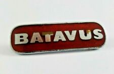 1970 Vintage Batavus Enamel Motorcycle Metal Pin Badge Motorbike TT Jacket Bagde