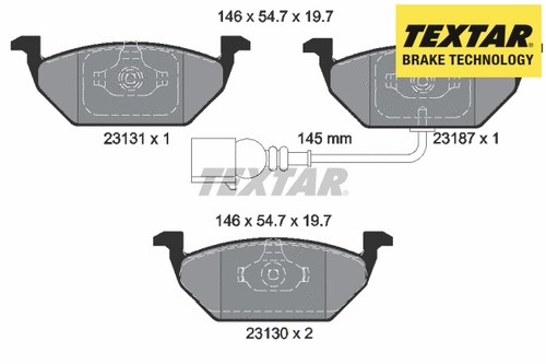 Front brake pad set disc - set,