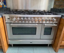 iLVE Roma 120cm Dual Fuel Range Cooker in Stainless Steel & Chrome. RRP £10,000!