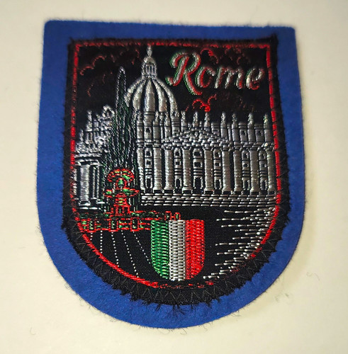 Rome italy cloth patch - rome,