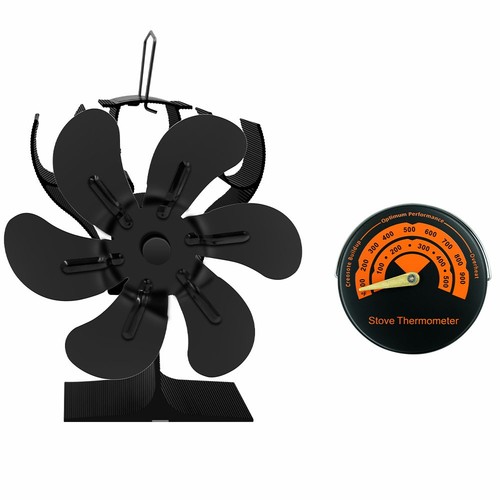 Mini stove fan blade heat - 6-blade,