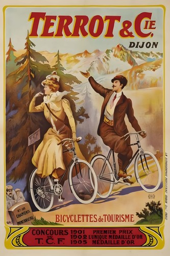 Terrot cie bicycle poster - terrot,