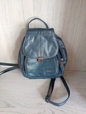Vintage Lorenz Accessories Navy Back Pack Leather Bag