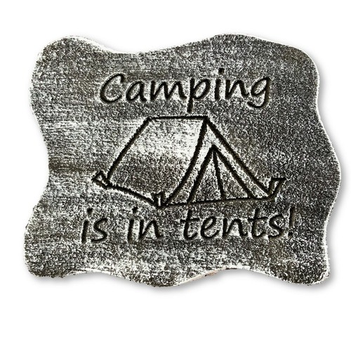 Camping plaque mold garden