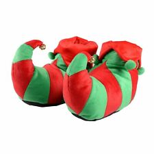 New Elf Slippers Fun Novelty Christmas Slippers For Women or Men Non Slip Soles