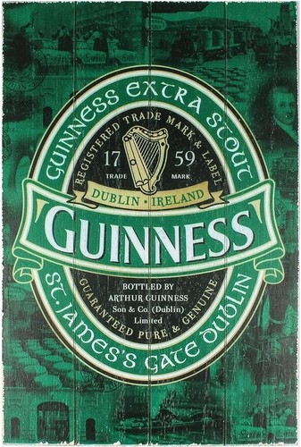 Guinness wooden sign ireland - guinness,