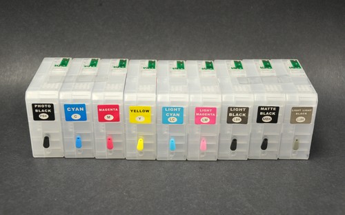9pc refillable ink cartridges - refillable,