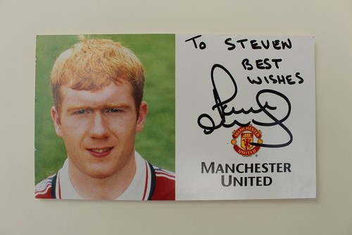 1998 paul scholes signed - scholes,