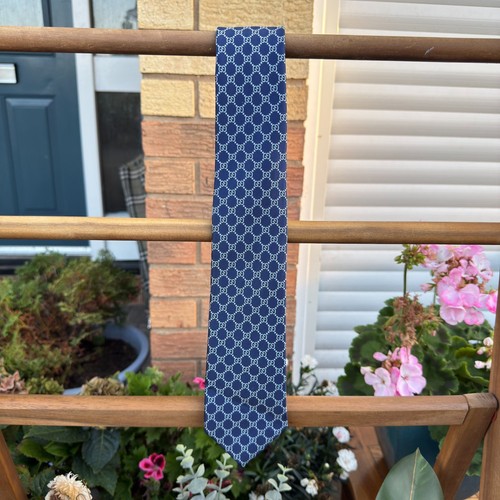 Gucci blue 100 silk gg - gucci,