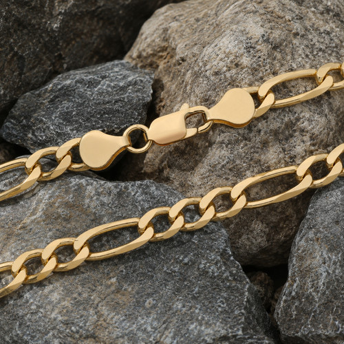 18ct gold figaro chain - figaro, on